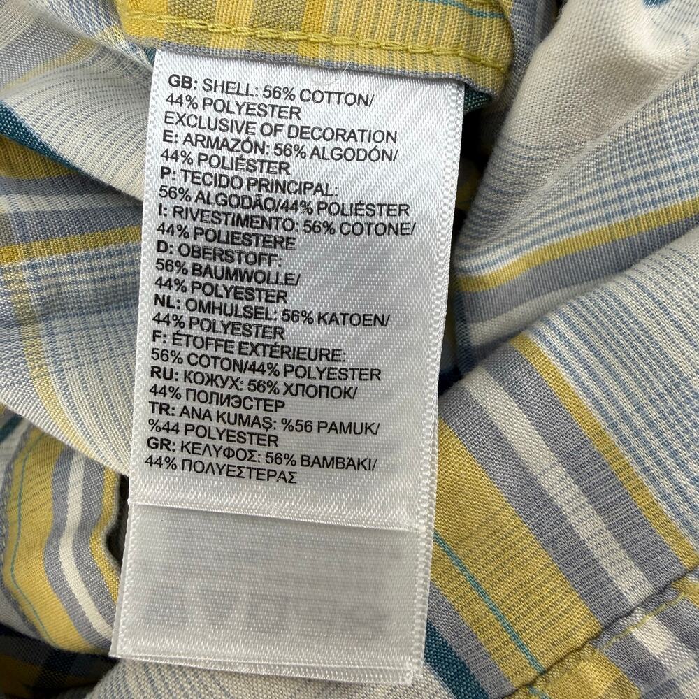 The North Face Button Down Shirt Men's S Green White Gold Plaid Casual - Picture 7 of 10